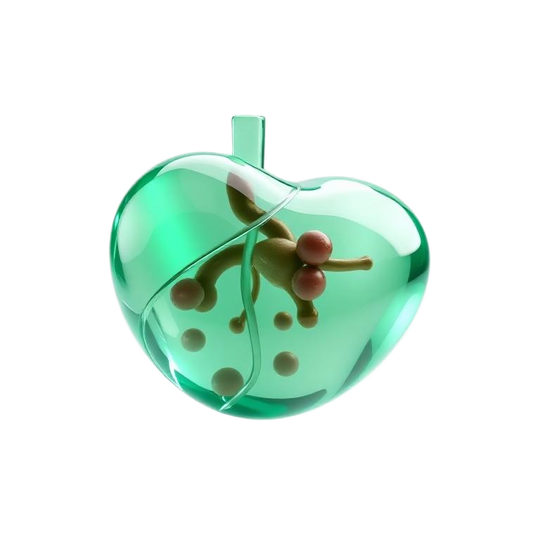 3D crystal Gallbladder Stones anatomy icon