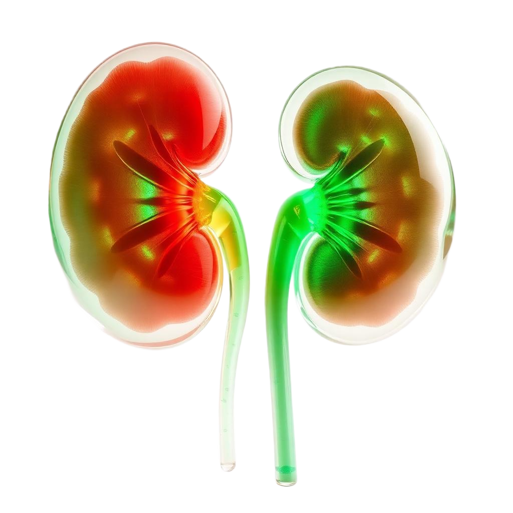 3D crystal Kidney Disease anatomy icon