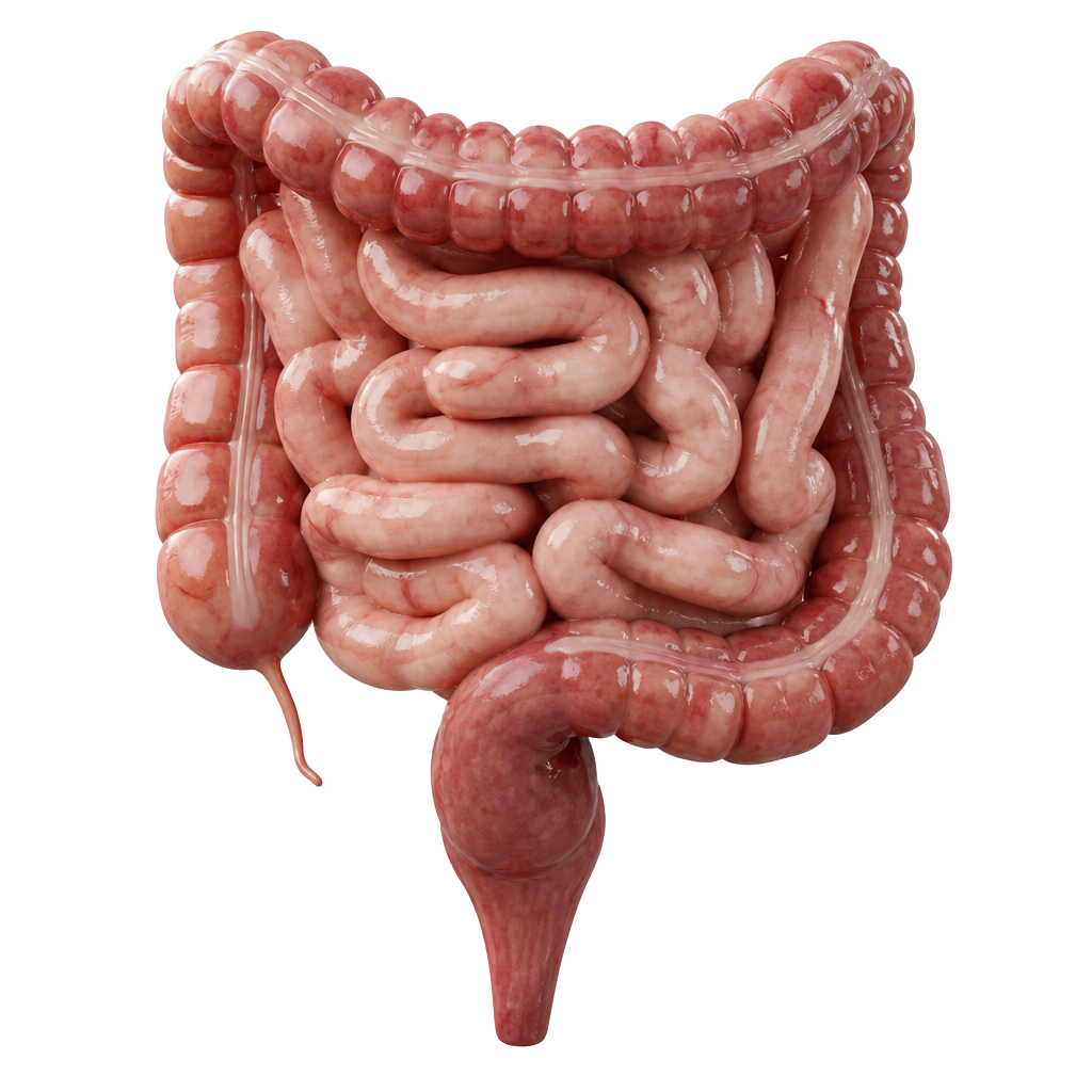 3D crystal Chronic Constipation anatomy icon