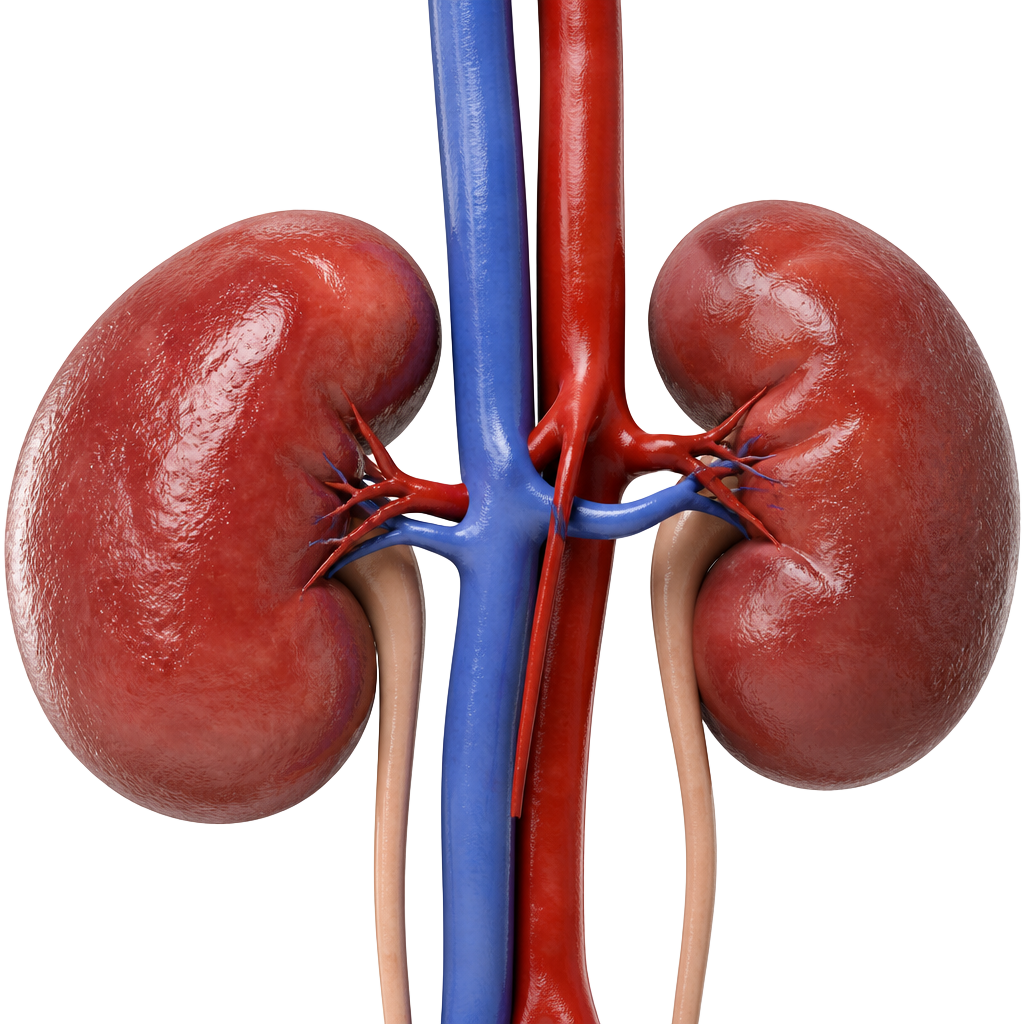 3D crystal Kidney Disease anatomy icon